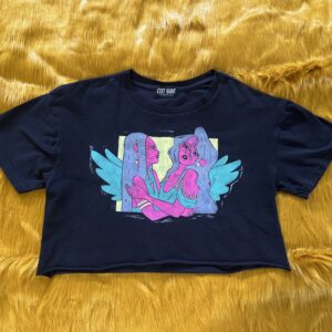 Angel Girls Block Print Crop 01