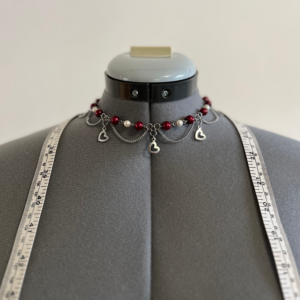 Heart Link Necklace and Earring Set