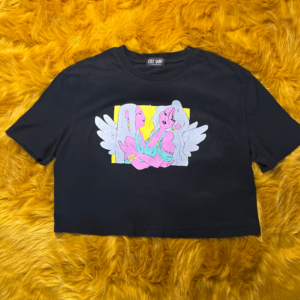 Angel Girls Print Crop