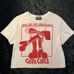 Goth Girls Pink Crop