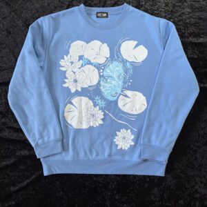 Face Beneath the Water Print Sweater