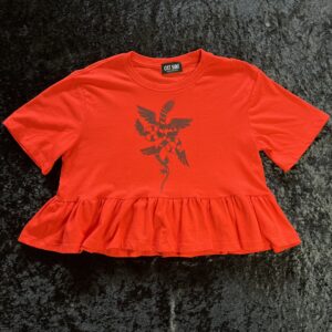 Winged Serpent Block Print Crop