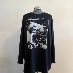 Bite The Hand Cat Batwing Sweater