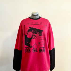 Bite The Hand Cat Contrast Sweater