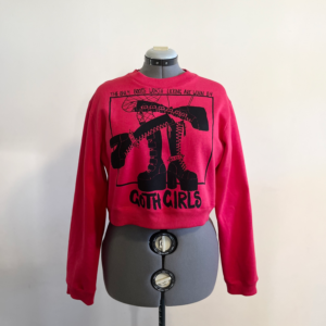 Goth Girls Cropped Sweater